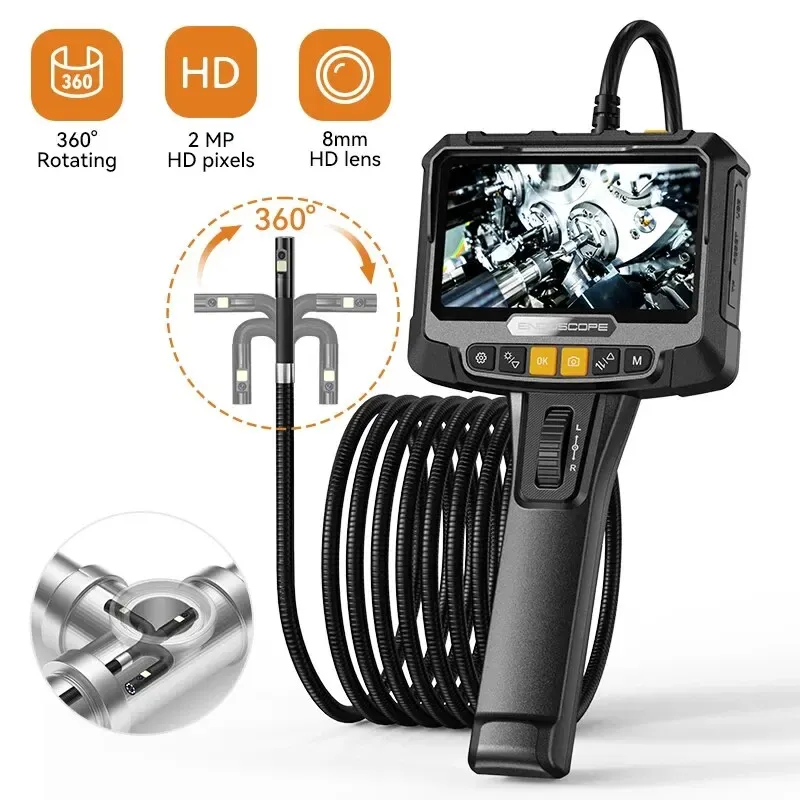 Steering Endoscope Camera with 5-inch IPS Display
