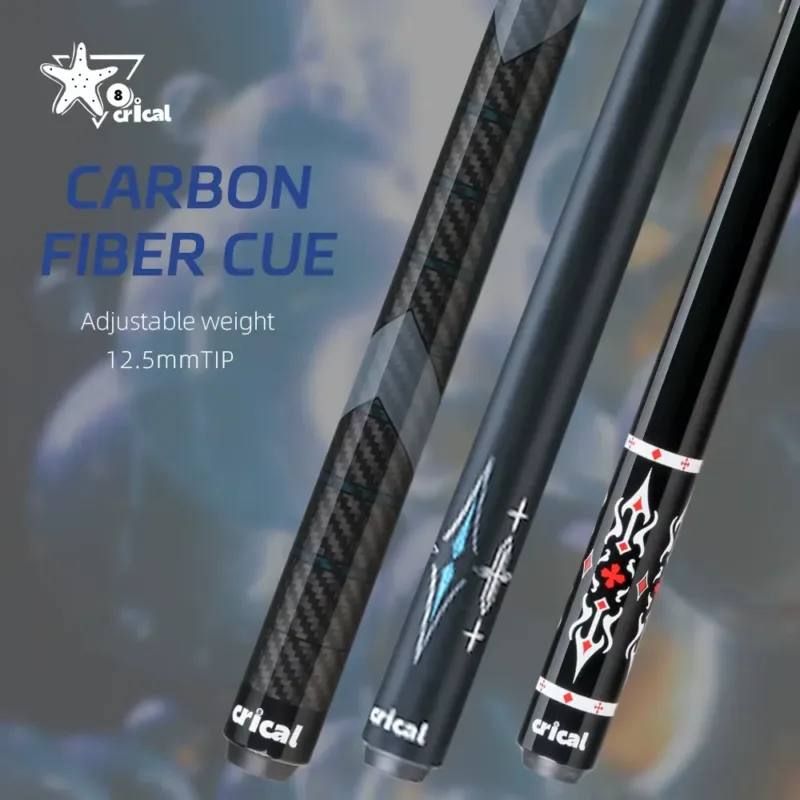 CRICAL Carbon Billiard Cue – multi-layer Japanese tip in detail