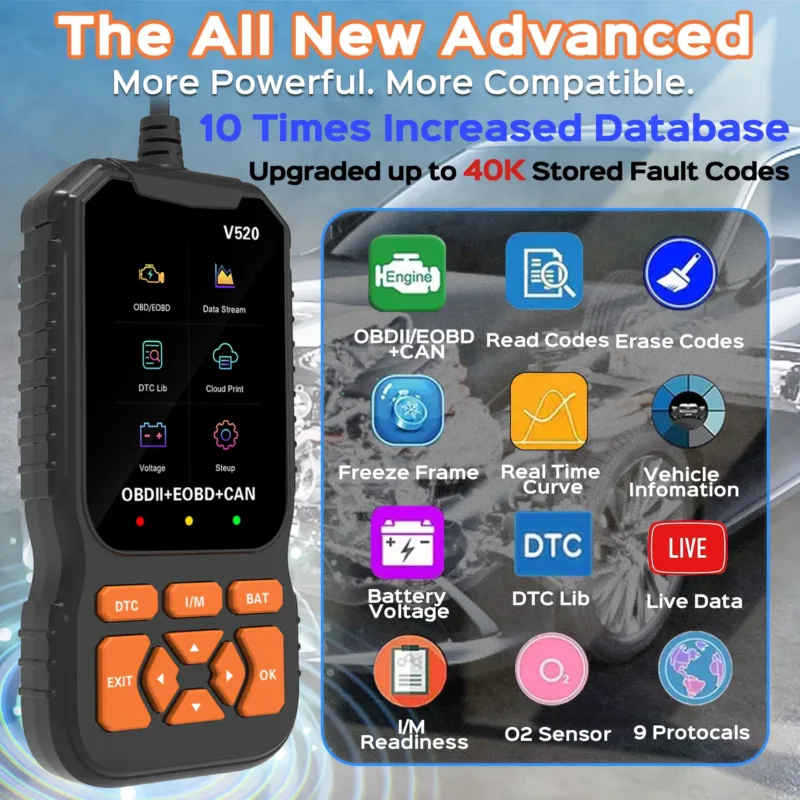Engine Diagnostics Feature on OBD2 Professional Scanner
