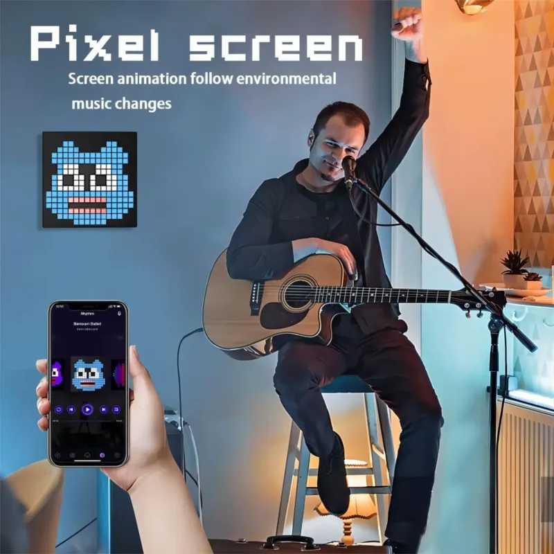 RGB Digital Pixel Panel Displaying Custom Art