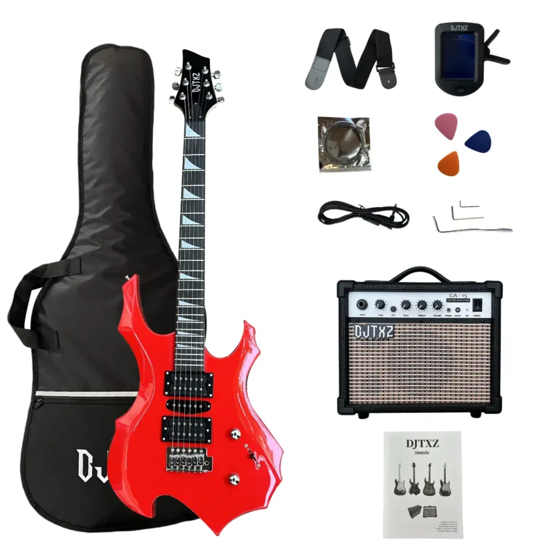 Electric Speaker Amplifier Guitar – Red color