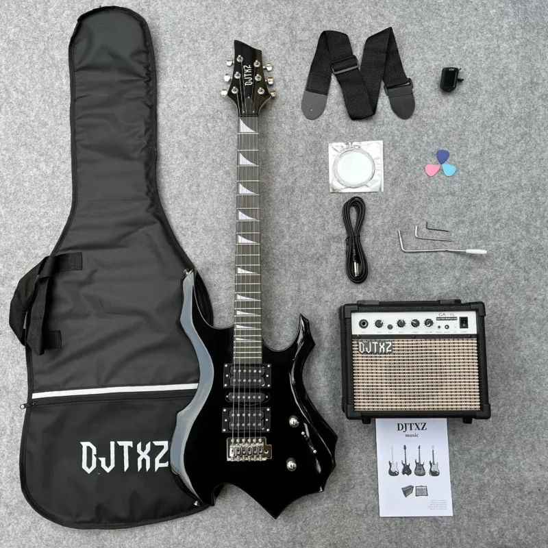 Electric Speaker Amplifier Guitar – Black color