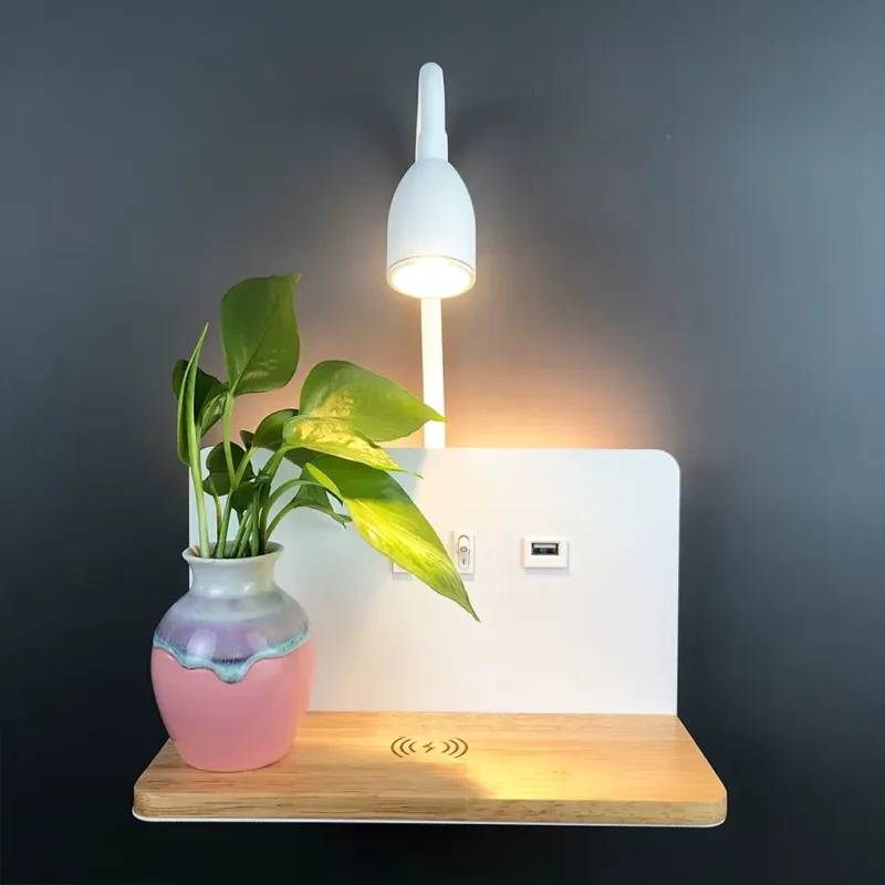 Wireless LED Wall Lamp – 360° rotating USB rechargeable lamp