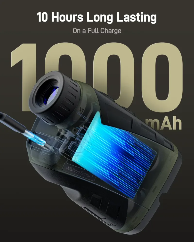 REDTIGER Laser Rangefinder with 1000 mAh capacity