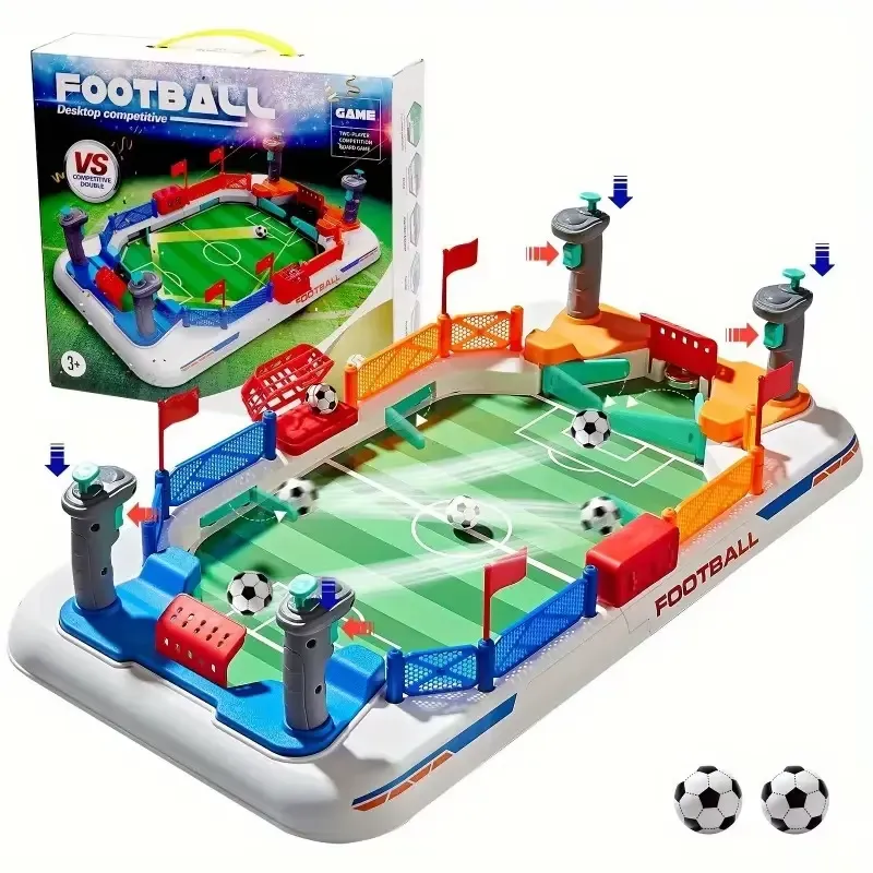 Table Soccer Board Game – full view of mini soccer setup