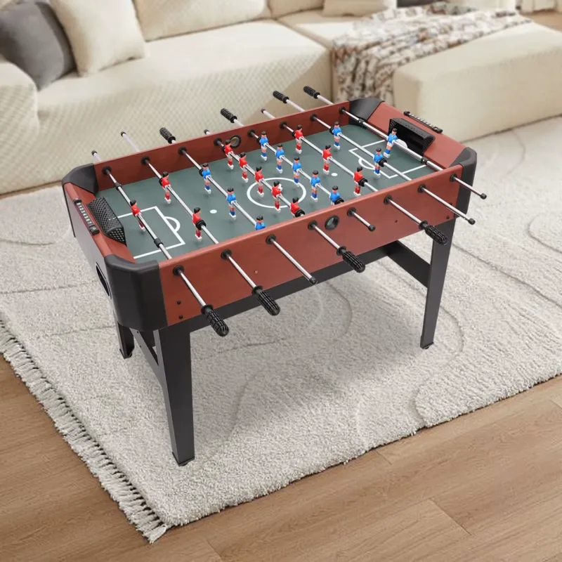 Standard Foosball Table – side angle in action