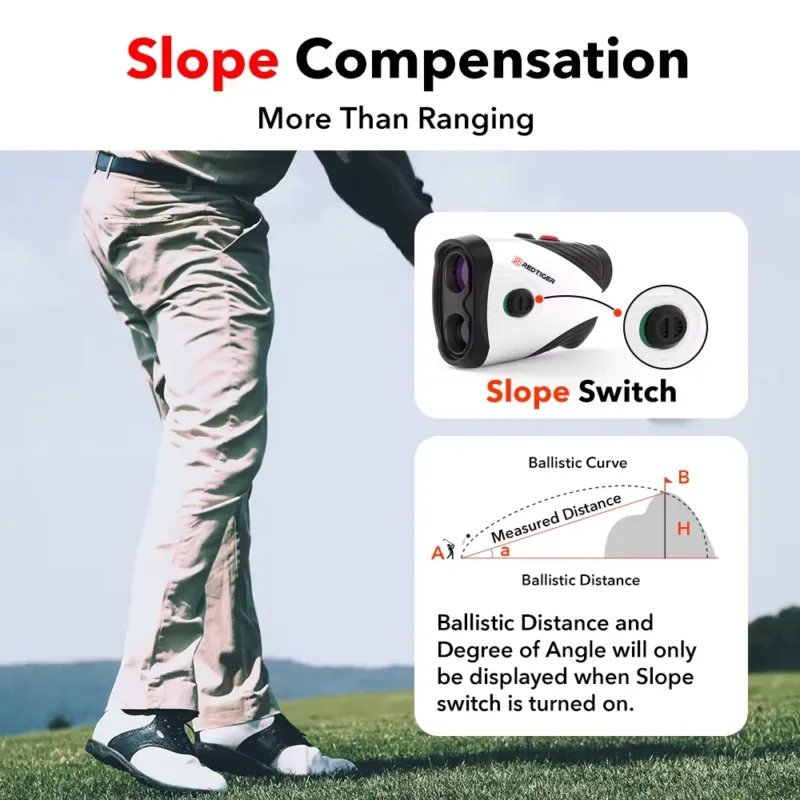 REDTIGER Golf Rangefinder with Advanced Slope Technology