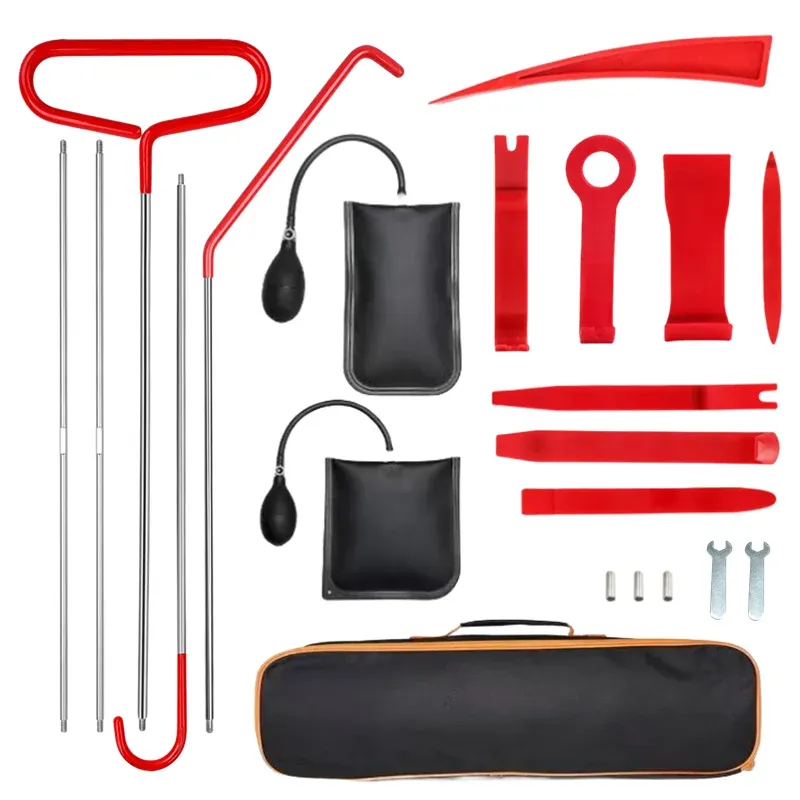 The entire car access Car Door Repair Tools kit packed in its case.