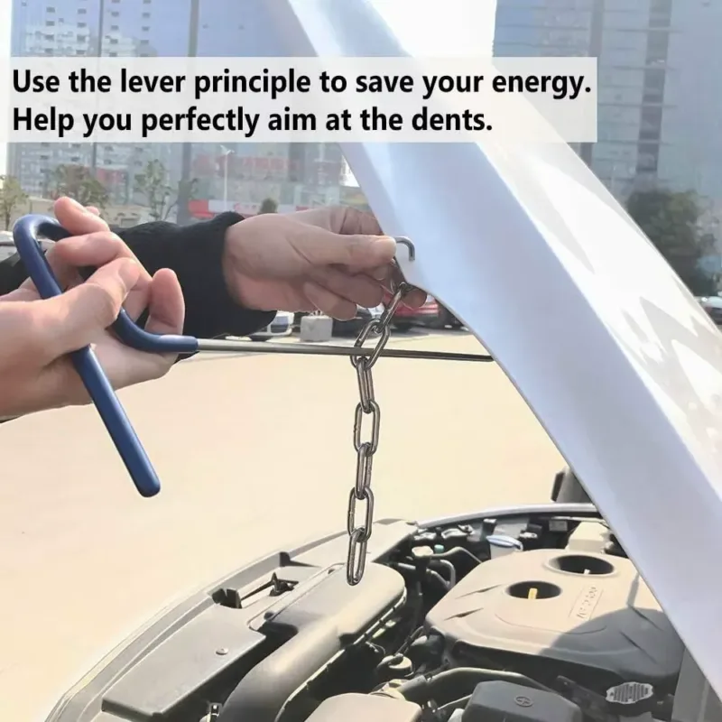 PDR Dent Puller Lifter – fixing dent on car hood