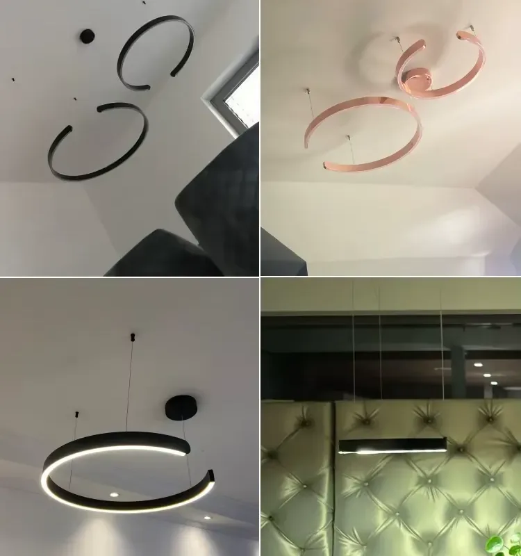 Ceiling Chandelier Pendant Light – Modern Nordic ring-shaped light
