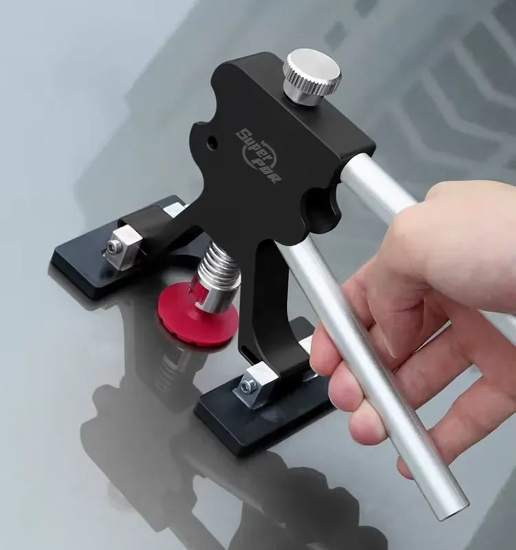 PDR Dent Puller Lifter – glue application in progress
