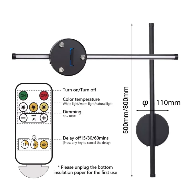 Remote Control Wireless Light – Dimention