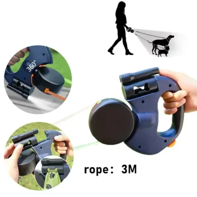 Retractable Traction Rope – Anti Flea And Tick Collar for Dogs