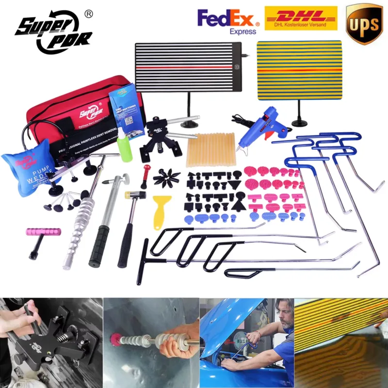 PDR Dent Puller Lifter – full kit with glue and rods