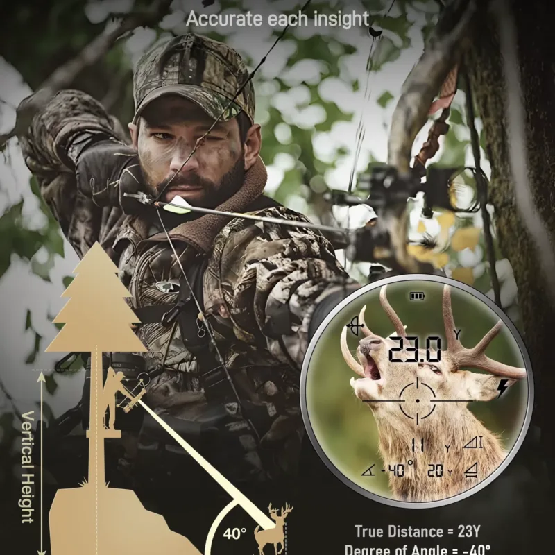 Hunter Using REDTIGER Rangefinder in the Field