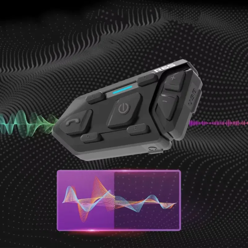 Waterproof helmet intercom for motorcyclists with long battery life