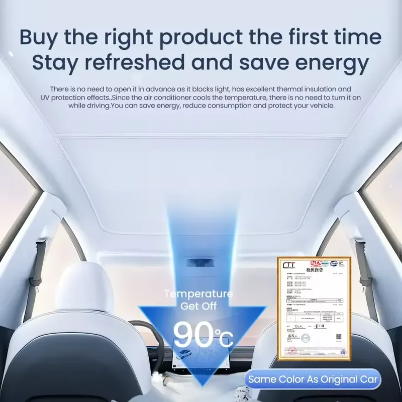 Tesla Model 3 Y sunshade custom fit