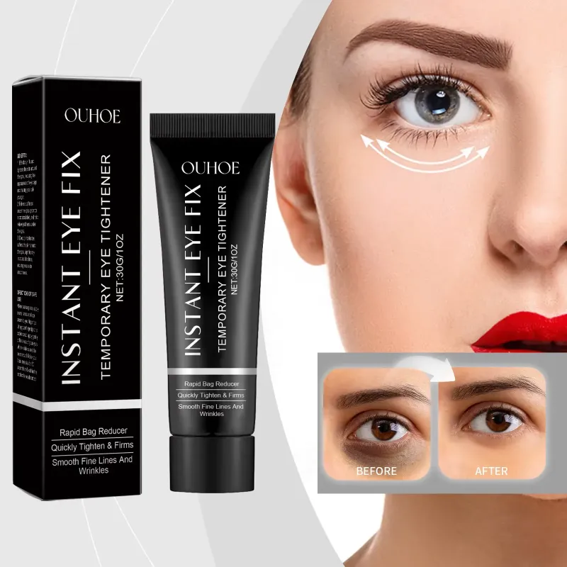 Woman applying Anti-Wrinkle Eye Cream under eyes