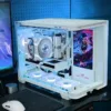 Stylish white MATX chassis - AOC CG355 with tempered glass panels