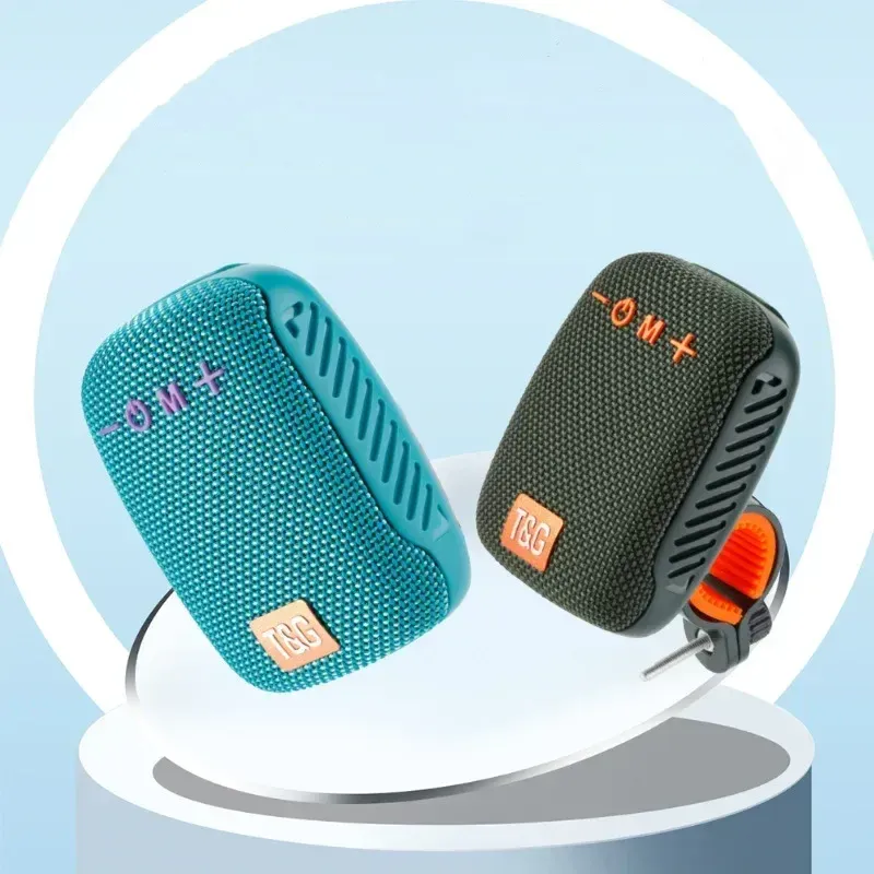 Bicycle Bluetooth Speaker Waterproof - Compact and Stylish Design in Blue and Green