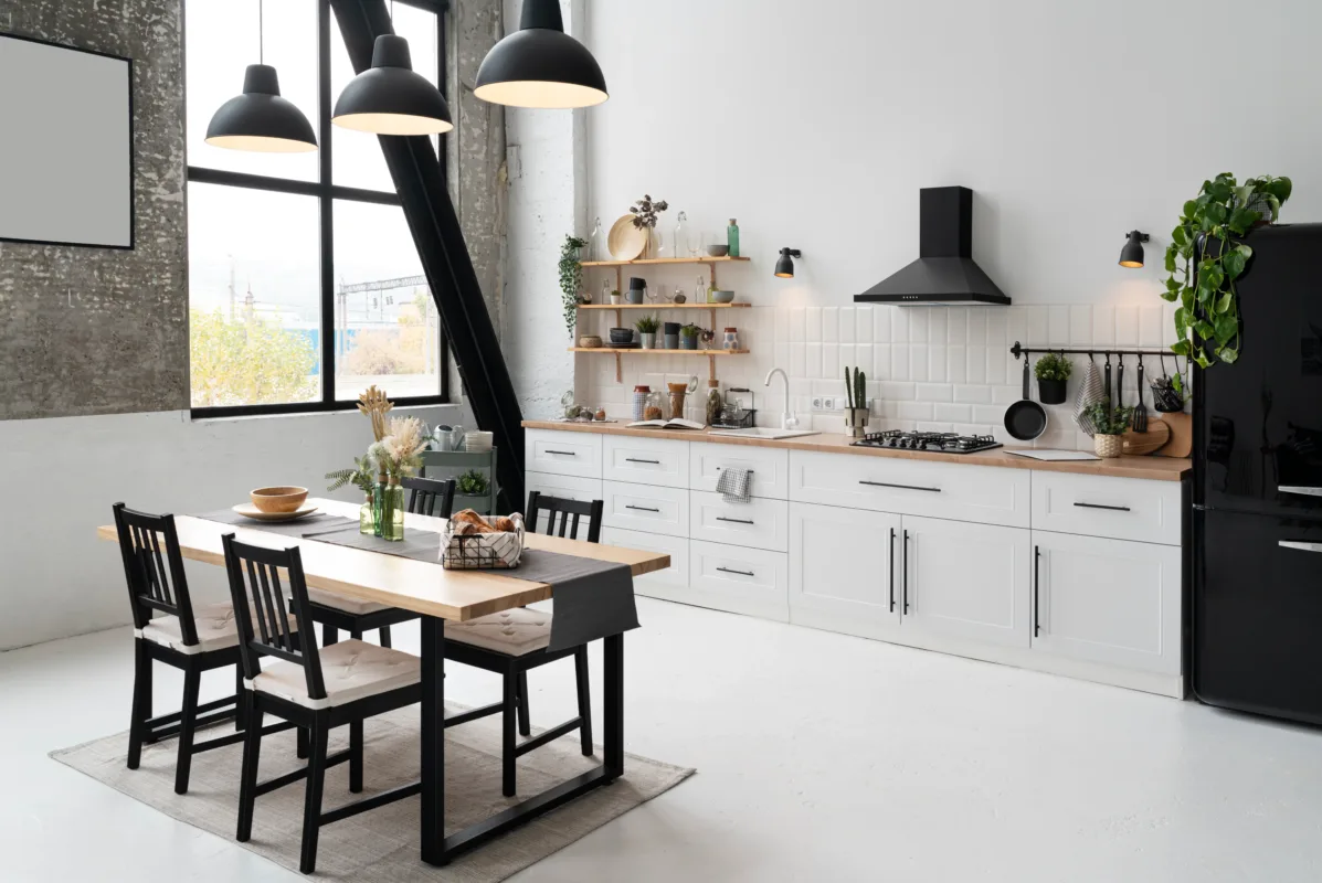 dinning table as a kitchen furniture