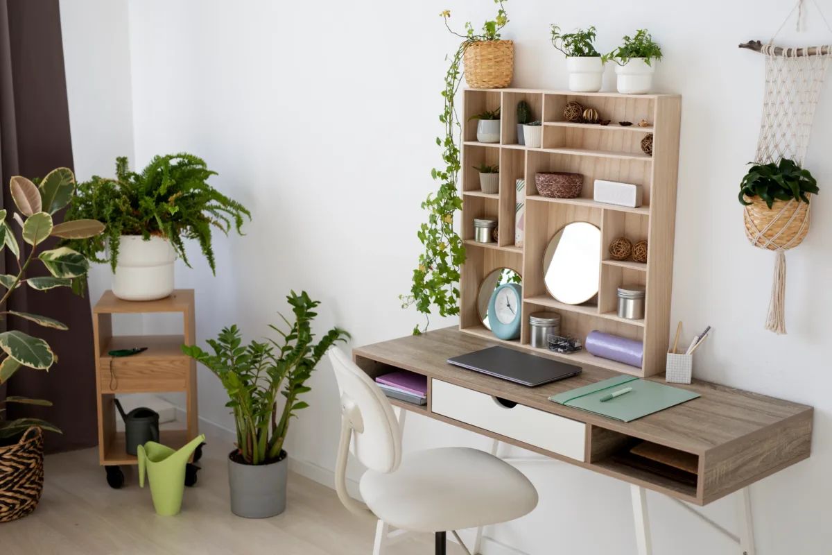 a well organized room