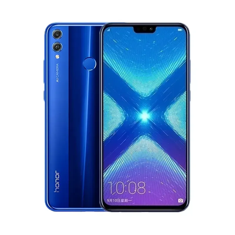 Used HONOR 8X Android phone with dual SIM and 3750mAh battery