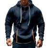 Front view of Hoodies & Sweatshirts Baju Peluh Gaya Baharu Hoodie Berzip