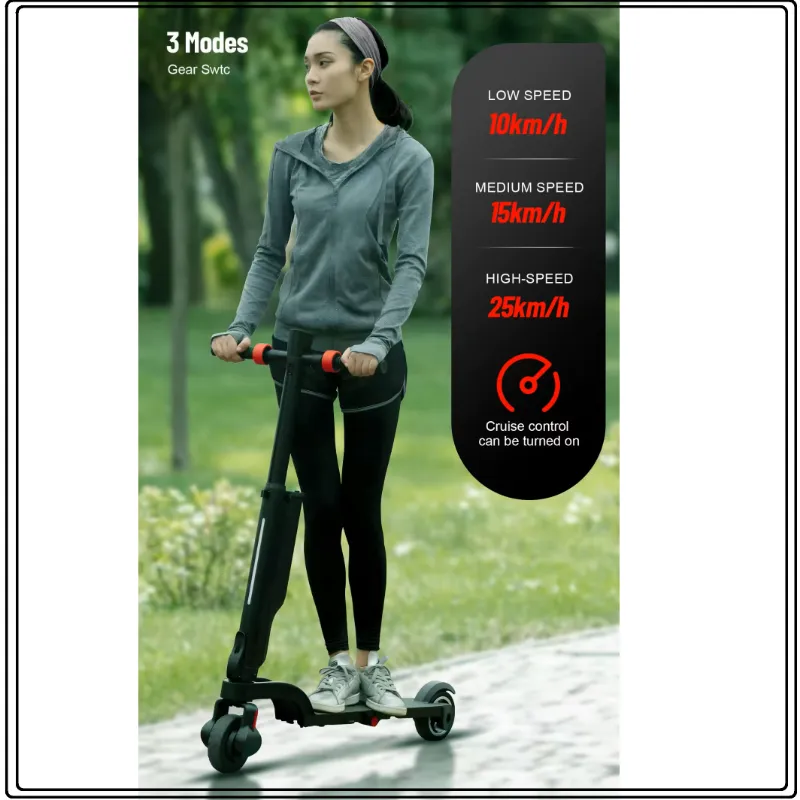 Adult riding HX X6 urban mobility scooter on city road