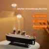 Jellyfish Oil Diffuser with colorful LED lights and essential oil aromatherapy for stress relief.