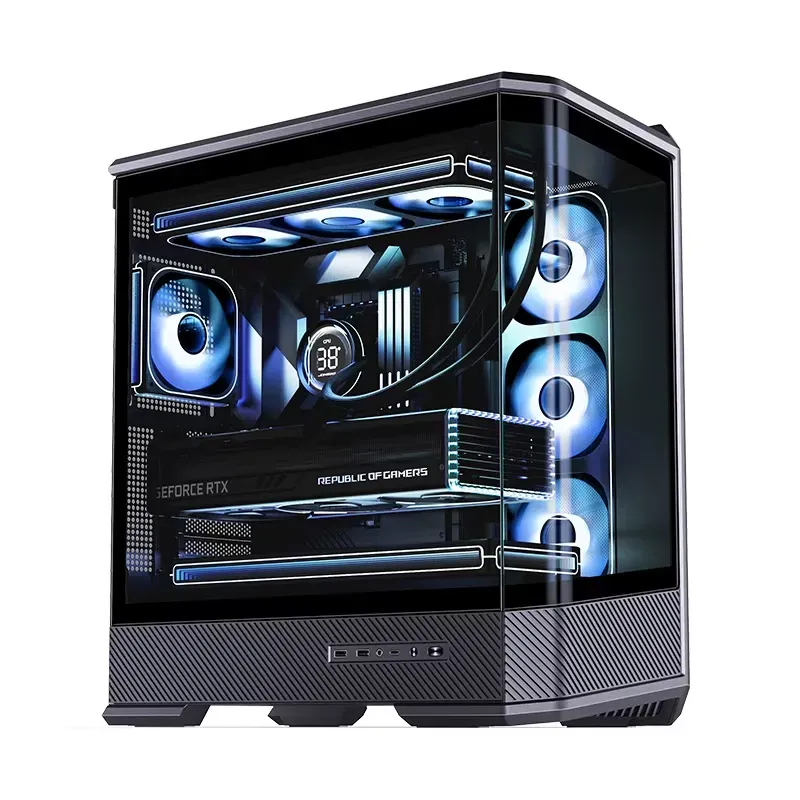 Jonsbo D400 PC case featuring minimalist design and excellent airflow