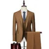 Men's 3 Piece Slim Fit Suit Set for Business and Formal Events