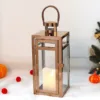 newimage Candlestick Lanterns – Vintage-style lanterns with glass panels and metal frame-alt-5