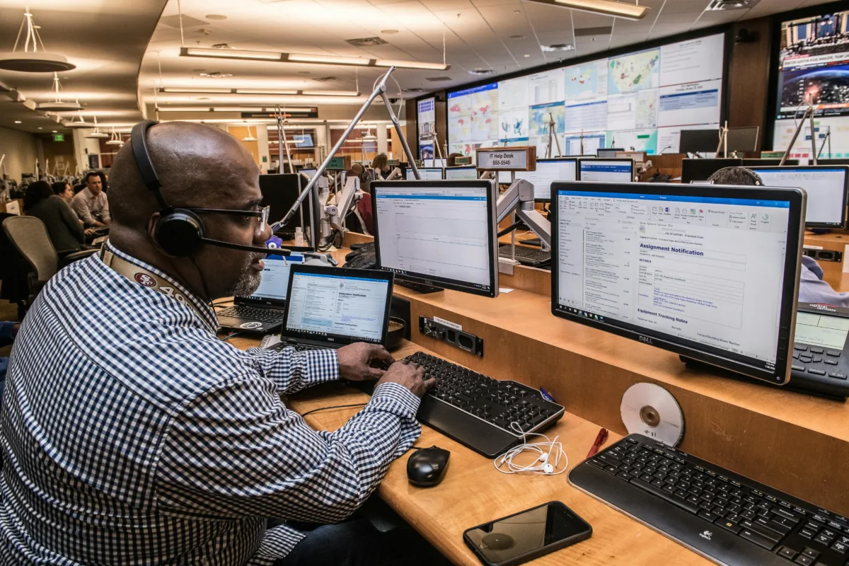 man on the computers