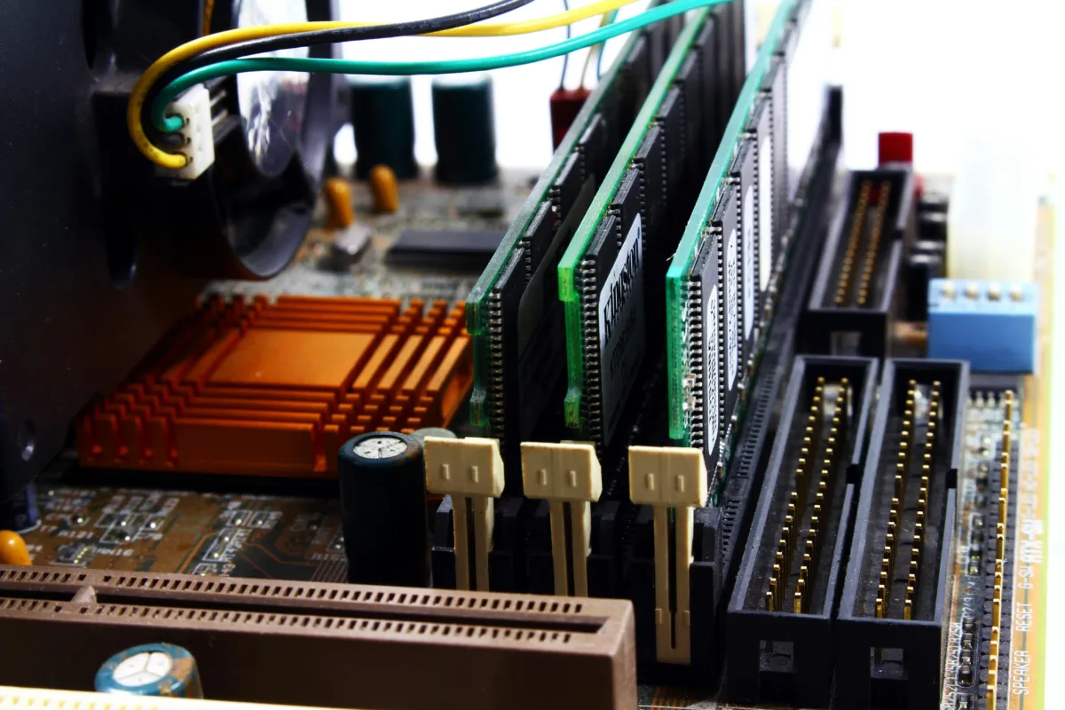 a computer motherboard
