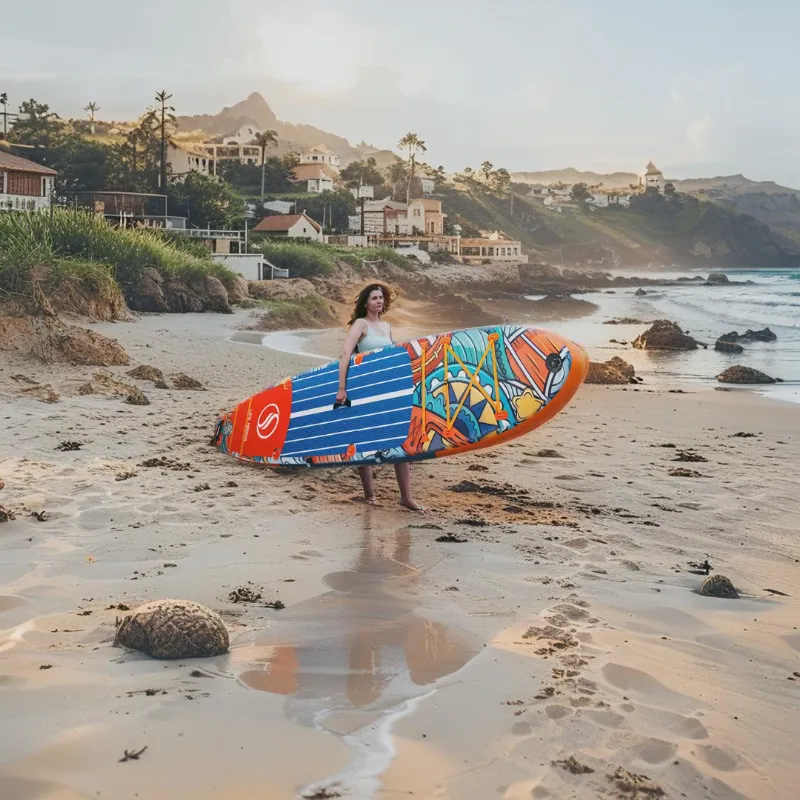 Spatium Inflatable Surfboard Set – 350cm SUP for Paddleboarding, Surfing & Fishing