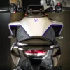 Step-by-step installation of Yamaha MT09 Fuel Tank Pad with alignment guide