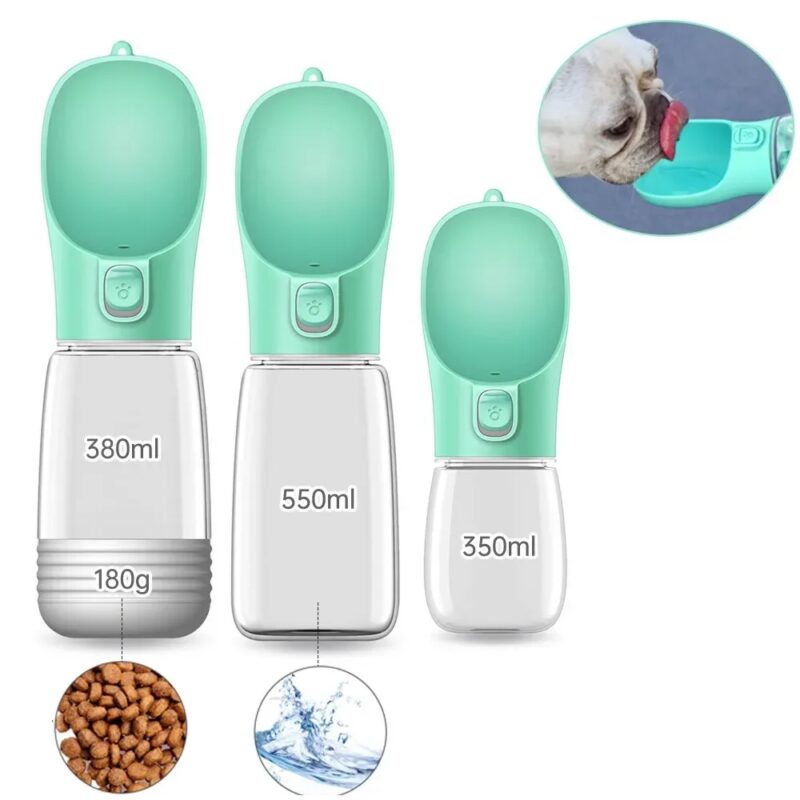 Portable Dog Water Bottle - Food and Water Container for Outdoor Travel