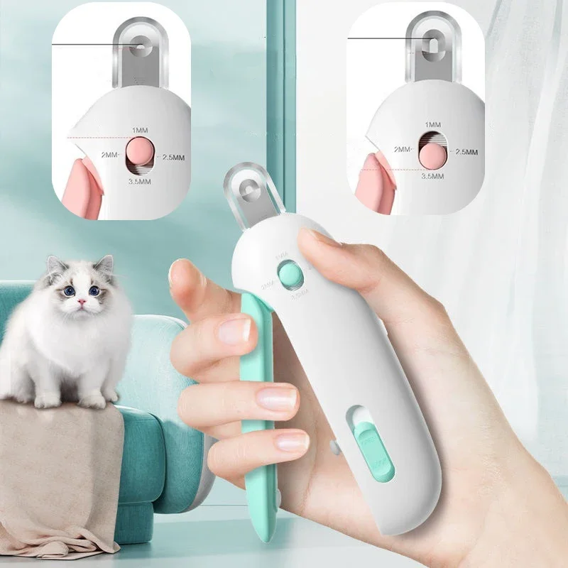 Professional Pet Nail Clippers - Adjustable Hole, Cat and Dog Claw Trimmer
