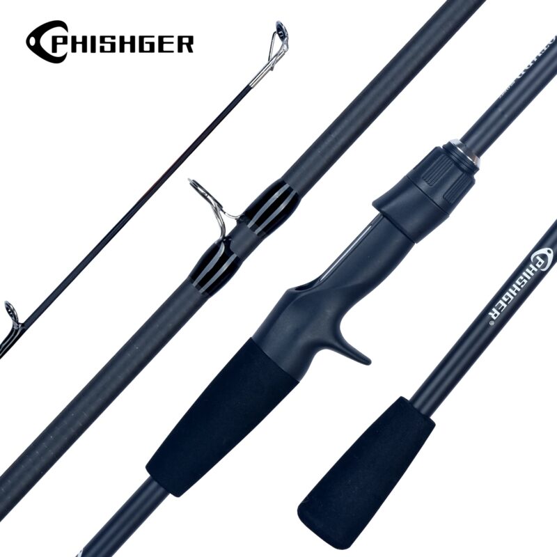 PHISHGER Travel Carbon Spinning & Baitcasting Fishing Rod, 5-30g, 1.80m - 2.40m