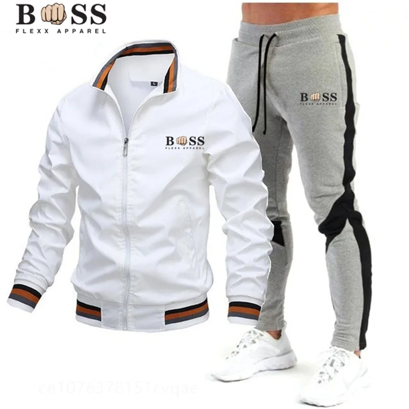 White gray pants