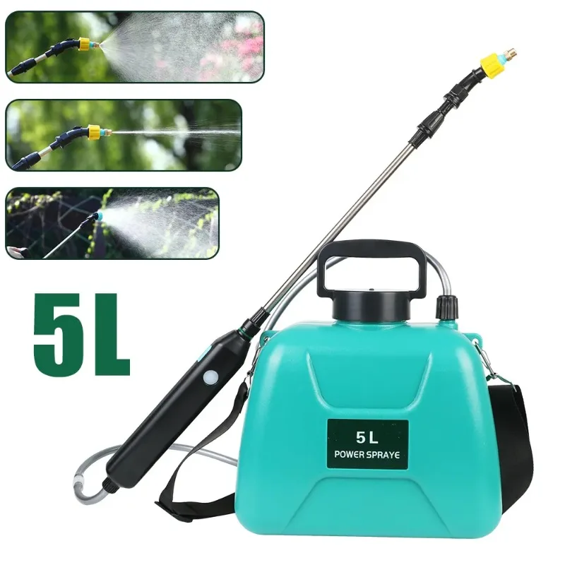 5L USB Rechargeable Electric Garden Sprayer with Adjustable Spray Gun