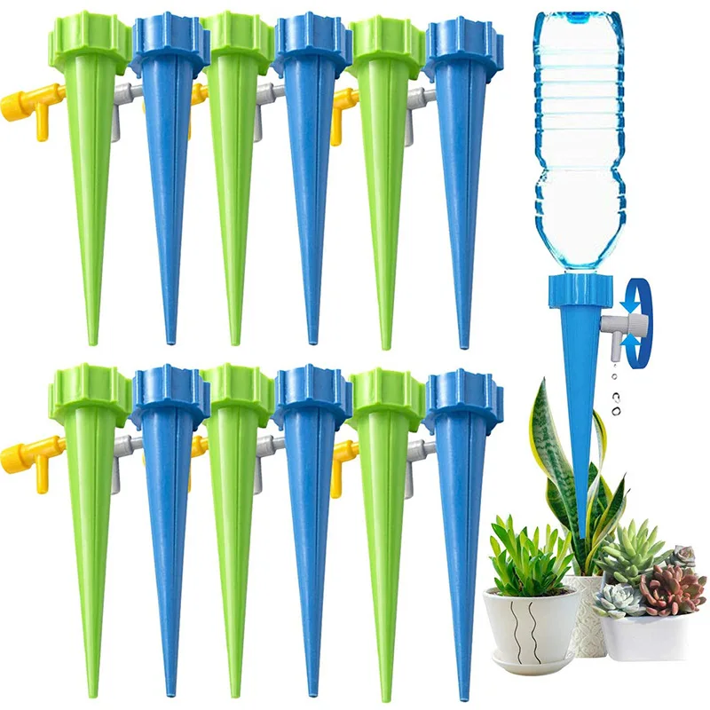 6/12 Pcs Self-Watering Plant Spikes | Automatic Drip Irrigation for Indoor Plants