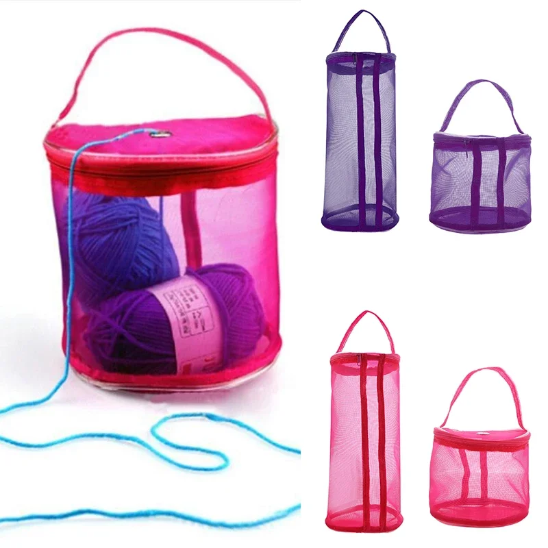 Portable Mesh Yarn Storage Bag – Knitting & Crochet Organizer