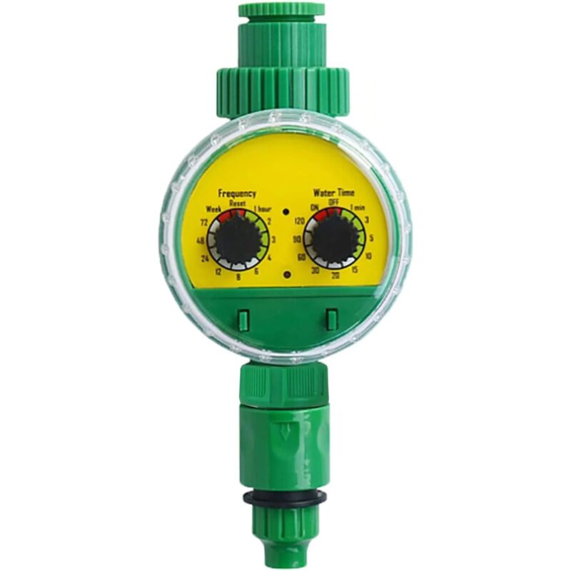 Green Outdoor Automatic Watering Hose - Electronic Irrigation Timer for Garden Faucet