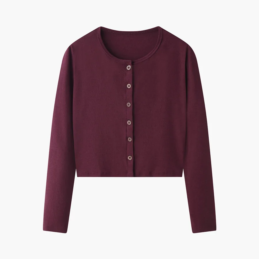 Burgundy cardigan