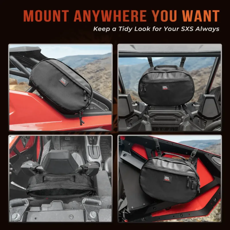 UTV CVT Belt Bag mounted on a Can-Am Maverick X3.