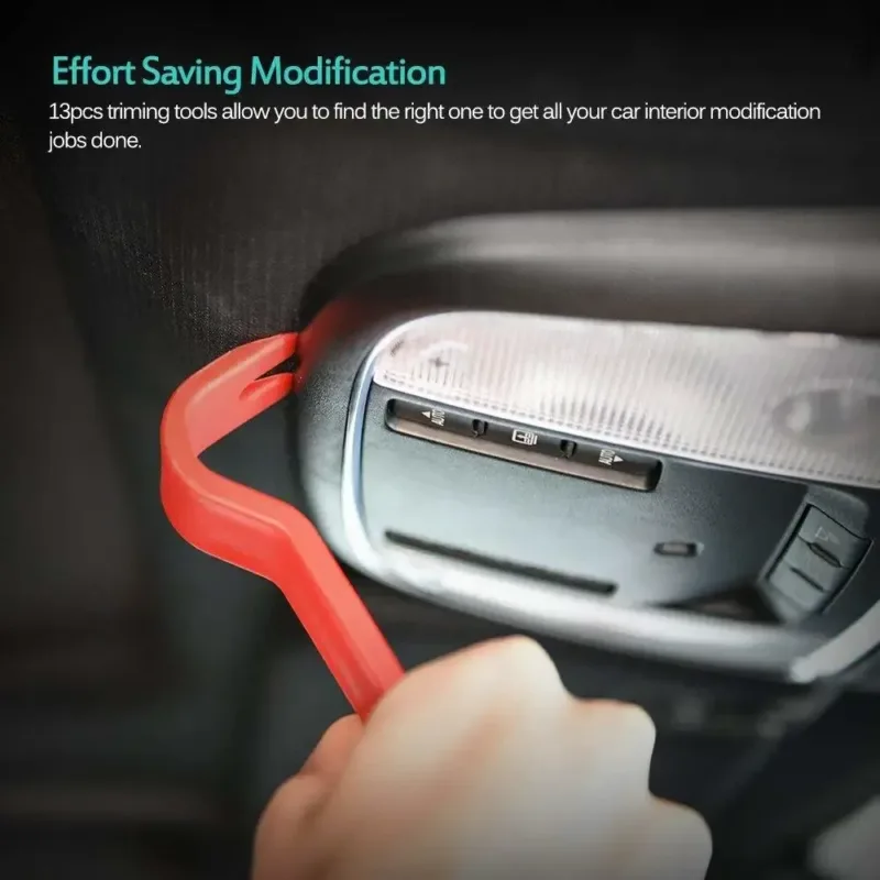 Dashboard repair kit tools in use.