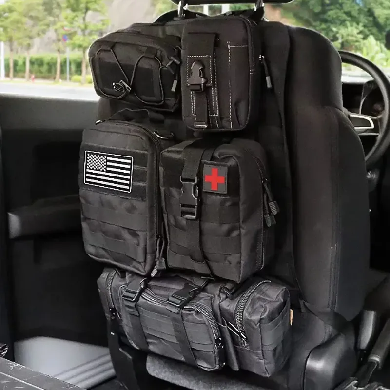 Car back seat tactical storage organizer