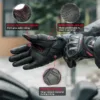 KEMIMOTO Retro Moto Gloves Design Layout